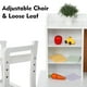 thumbnail image 3 of Yeshouse Escritorio y silla para niños, escritorio de madera con estantería, cajones y armarios de almacenamiento, ajustable, ideal para manualidades y estudio, 3 of 8