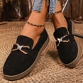 thumbnail image 4 of ShiShine Womens Round Toe Loafers Rhinestone Buckle Slip On Casual Comfortable Work Shoes, 4 of 7
