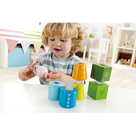 Hape Twist and Turnables Wooden Building Block Learning Set