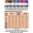 thumbnail image 2 of Off Shoulder Long Sleeve Top for Women Gradient Color T Shirt Color Block Patchwork Blouse Tee Shirt Plus Size, 2 of 2