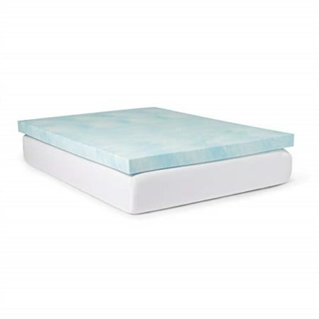 slumber solutions 4-inch gel memory foam mattress topper ...