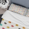 thumbnail image 4 of Designart 'Orange Blue and Purple Polka Dot Pattern' Geometric Bedding Set - Duvet Cover & Shams, 4 of 4