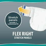 Assurance Unisex Stretch Briefs with Tabs, S/M, 34 Count