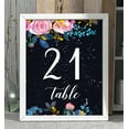 thumbnail image 3 of Darling Souvenir Elegent Floral & Galaxy Table Numbers Decorative Table Top Cards DIY-5" x 7" (1 to 50), 3 of 4