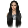 thumbnail image 6 of Transparent Lace Front Wigs Straight Hair 13x4 Lace Front Wigs Human Hair with Baby Hair Pre Plucked Bleached Knots 150% Density Remy 10A Brazilian Straight Lace Wigs for Black Women(16 Inch), 6 of 7