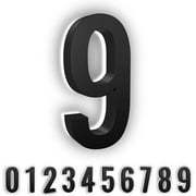 LumaNumbers Low-Voltage LED Address Numbers, Durable ABS-Polymer Lighted House Numbers, 7-inch, Weather-Proof, Illuminated (Bronze, 9) Power Source Required, Back-plate Recommended