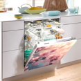 thumbnail image 5 of Dailycode Dishwasher Magnet Cover Magnetic Fridge Door Cover Home Kitchen Decor, Pink Peach Blossoms, 23"x 26", 5 of 6