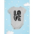 thumbnail image 3 of Love W Flowers Bodysuit Infant -Smartprints Designs,  6 Months, 3 of 4