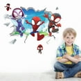 thumbnail image 3 of 3D Spider-Man wall stickers Boy bedroom stickers, furniture decoration and stickers for walls children Bedroom living room 15.7 inches x 23.7 inches, 3 of 5
