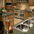 thumbnail image 4 of Houzer Glowtone 33 in Stainless Steel Topmount 4-hole 50/50 Double Bowl 9 in Deep Kitchen Sink - 3322-9BS4-1, 4 of 8