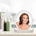 thumbnail image 7 of Unique Bargains Plastic Makeup Mirror Double Sided Round Makeup Mirror Rotating Mirror Beauty Mirror for Women Beige, 7 of 7