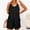 Black, variant on Tbopshirt Tank Top for Women Scoop Solid Neck Sleeveless Casual Buttons Short Jumpsuit Rompers With Pockets