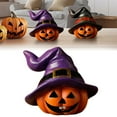 thumbnail image 2 of Ornament-Halloween Decorations-Witch Hat Pumpkin Figurine – Halloween & Christmas Photo Prop Cute Table Décor & Craft Supply, 2 of 9