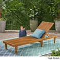 thumbnail image 5 of Noble House Chaise Longue Extérieure Nadine - Ensemble de 1, Teck, 5 of 5