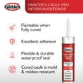thumbnail image 4 of (6 pack) Glidden Painter's Caulk Pro 10.1 Fl. Oz. Multi-Purpose Acrylic Caulk, White, 4 of 9