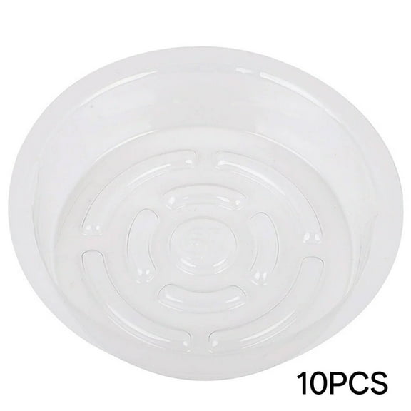 ICERUN 10Pcs Flower Pots Transparent Design Bonsai Pots Strong Water Storage Function Nursery Pots