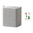 thumbnail image 3 of SHENGXINY Storage Bins Non-woven Zipper Storage Bag Moving Quilt Storage Basket Travel Large-capacity Clothing Storage Bag Stickers Gray, 3 of 3
