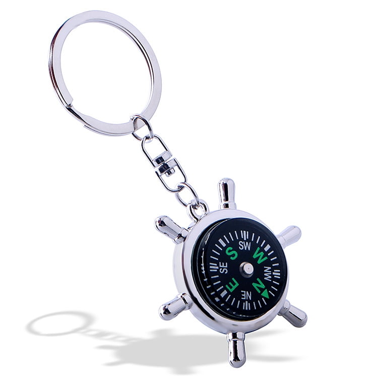 10 Large Outdoor Compasses Car Keychains, And Travel Backpack Keychains ...