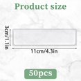 thumbnail image 2 of Zkca Self Adhesive Label Holders 50 PCS Plastic Label Holder Adhesive Shelf Tag Clear Pocket Holder Long Side Open Price Tag for Supermarket Bookshelf Mailbox Business Library Students A417, 2 of 7