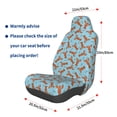 thumbnail image 2 of Lsque Funny Lobsters Pattern Car Seat Covers for Front Seats , Waterproof Seat Covers for Cars, Sporty Front Seat Covers,Car Seat Cover Protector Front Seats, 2 of 5