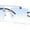 Silver - Blue, variant on Rimless Luxury Jaguar Jewel Arm Rectangle Hustler Gangster Sunglasses Gold - Brown