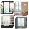 thumbnail image 7 of Teal Spring Floral Window Privacy Film, Summer Botanical Watercolor Vintage Static Cling UV Sun Blocking Heat Control Window Tint, Non-Adhesive One Way Windows Privacy Cover 17.7''x78.7'', 7 of 7