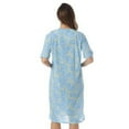 thumbnail image 3 of Just Love Short Sleeve Nightgown Sleep Dress for Women (Blue - Starry Moon, X-Large), 3 of 4