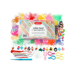 5500+ Loom Bracelet Making Kit Set, 12 Solid Colors Loom Rubber Bands with  Premium Quality Accessories,Including Multifunction Crochet Loom and Manual