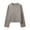 Gray, variant on Women's Basic Solid Color Round Neck Knit Pullover 2025 Trendy Long Sleeve Soft Breathable Fabric Casual Daily & Versatile Wear Essential Sweater Top