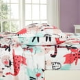 thumbnail image 4 of Chezmoi Collection 4-Piece Kids/Teens Cartoon Cats Sheet Set - Soft Microfiber Black Blue Pink Black White Whimsical Cute Whimsical Fun Cat Kids Sheets, Queen Size, 4 of 9