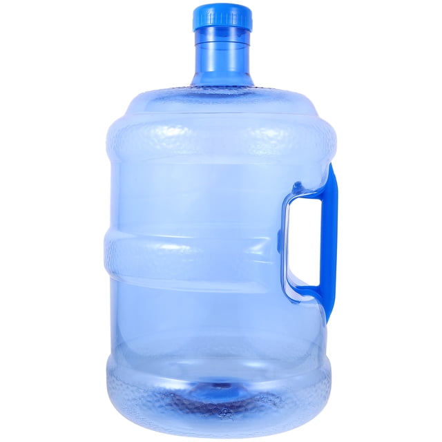 Botella de agua de gran capacidad con tapa. Botella de agua portátil para exteriores. Cubo portátil.