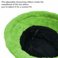 thumbnail image 3 of Women's Winter Plush Fluffy Bucket Hat Warm Faux Fur Lining Cozy Wide Brim Cap Green, 3 of 5
