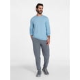 thumbnail image 4 of Athletic Works Men's and Big & Tall Men's Tri-Blend Tee with Long Sleeves, Sizes XS-4XLT, 4 of 5