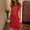 c01Red, variant on Hduncf Women's Short Sleeve Summer Satin Midi Dress Pullover Loose V Neck Nightgown Elegant Formal Party Cocktail Dresses Pink XL
