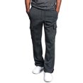 thumbnail image 1 of EYIIYE Men?s Urban Straight Leg Jogger Heavy Weight Fleece Cargo Pocket Sweat Pants, 1 of 6