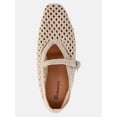 thumbnail image 4 of No Boundaries Crochet Mary Jane Flats, Women's, 4 of 6