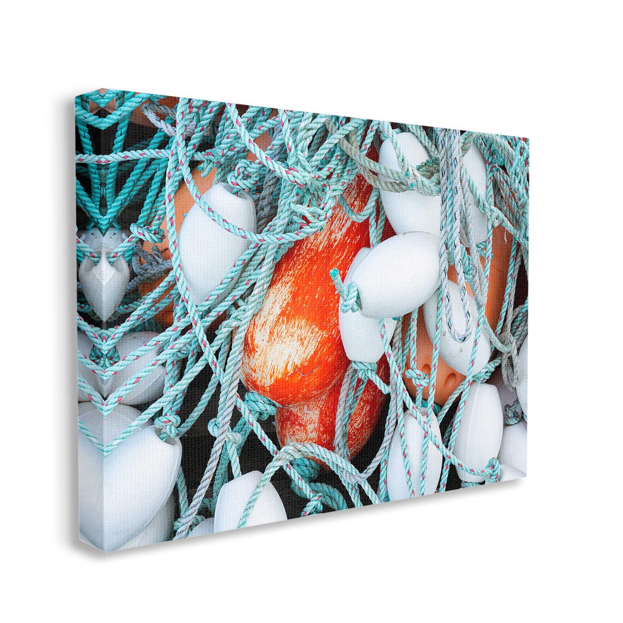 Stupell Industries Fishing Lines & Bobbers Nature Photography Gallery Wrapped Canvas Art Print Wall Art, 48 x 36