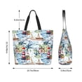 thumbnail image 6 of Fuzoiu Watercolor Sailboat Print Tote Bags for Women,Shoulder Bag, Gym Tote,Top Handle Ladies Shoulder Bags for Work Beach Travel and Shopping Grocery, 6 of 9
