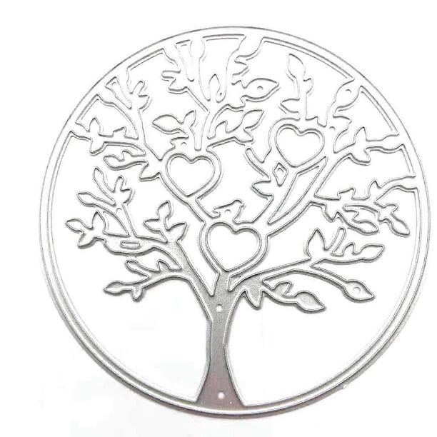 Round Tree Metal Cutting Dies Stencil DIY Scrapbooking Album Paper Card Template