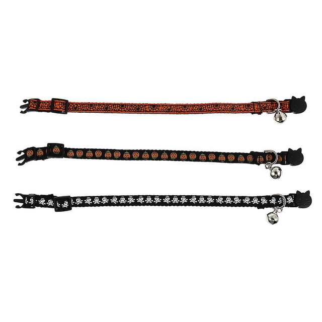 2 collares para perros para decoraciones de Halloween.
