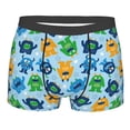 thumbnail image 4 of Goofa Cartoon Monster Printed Men's Boxer Briefs Underwear, Moisture-Wicking Underwear, Trunk,Soft and Breathable Cotton Underwear-XX-Large, 4 of 9