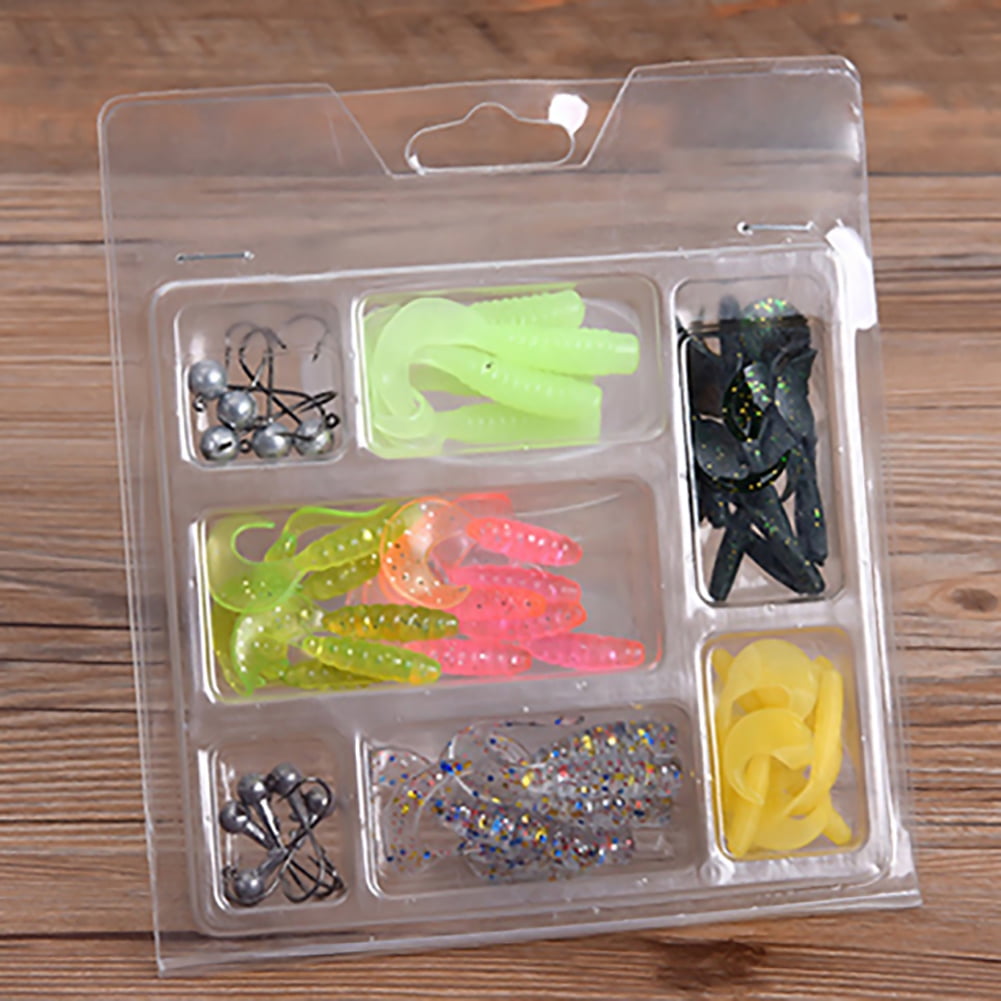 AIHOME Lure Soft Baits Set x7 Types 27536B (with Hooks) Walmart Canada