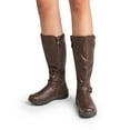 thumbnail image 2 of DREAM PAIRS Women's Faux Fur Knee High Boot BROWN 10, 2 of 9