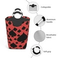 thumbnail image 2 of DouZhe 50L Rectangular Laundry Basket, Spades Game Poker Prints Waterproof Foldable Laundry Hamper with Aluminum Handles, 2 of 6