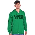 thumbnail image 5 of Pajamas All Day Slacker Lazy Zip Up Hoodie Men's Women's Brisco Brands L, 5 of 6
