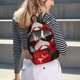 thumbnail image 5 of Balery Red Wine Rose Mochila Clásica Impresa Básica para Viaje, Mochila Escolar Resistente al Agua, Mochila de Lona con Correas Ajustables-Medium, 5 of 5