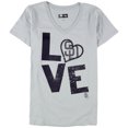 thumbnail image 1 of G-III Sports T-Shirt Graphique pour Femmes San Diego Padres, Gris, XX-Grand, 1 of 2