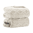 thumbnail image 1 of King Size Sherpa Heated Blanket, 90"x100" Dual Control 10 Heat & Timer Settings, Machine Washable Fast Heating Electric Throw, ETL Certified for Bedroom & Living Room, 1 of 2
