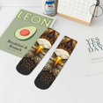 thumbnail image 7 of Fuzoiu Vintage Pattern Bald Eagle Print Adult Socks, Crew Moisture-wicking Socks, Unisex Cushion Crew Socks,Casual Sports Ankle Socks, 7 of 7