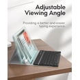 thumbnail image 4 of Backlit Detachable Keyboard Case for iPad Pro 12.9" 1/2 Gen, Pencil Slot Leather Folio, 4 of 7